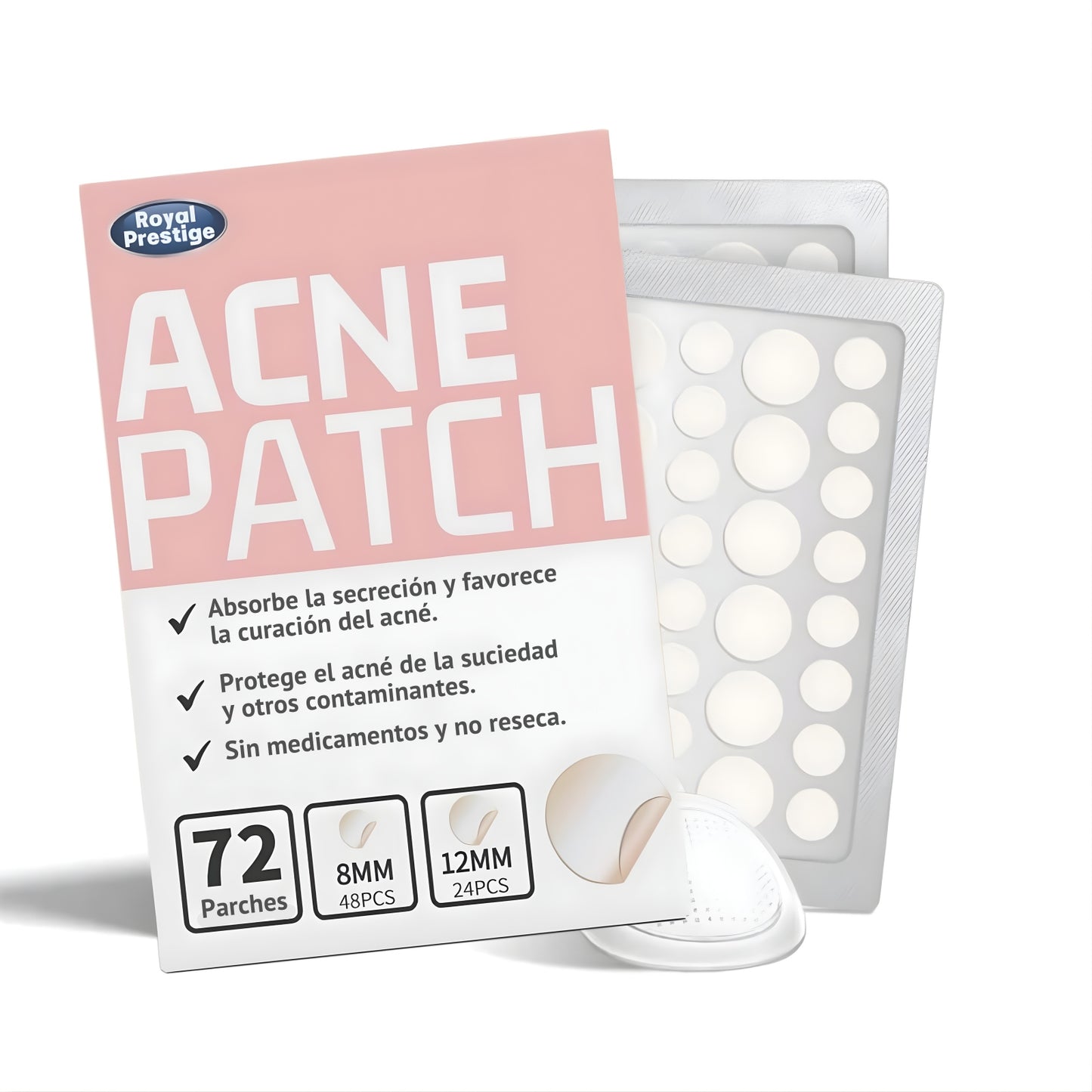 Parches para acné invisibles reparador de cicatrices