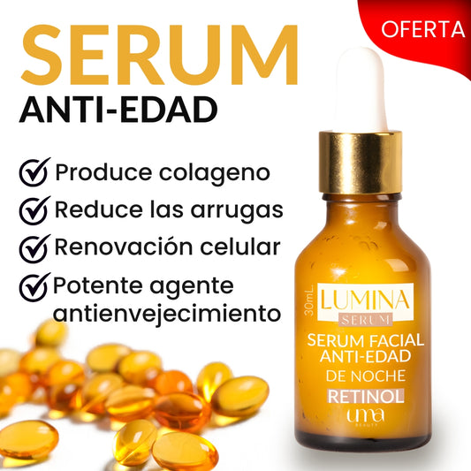 Serum Anti Edad Con Retinol LUMINA® 30ml