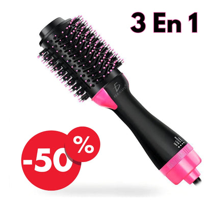 Cepillo Eléctrico 3 En 1 Cabello Modelador Secador Rizador Premium