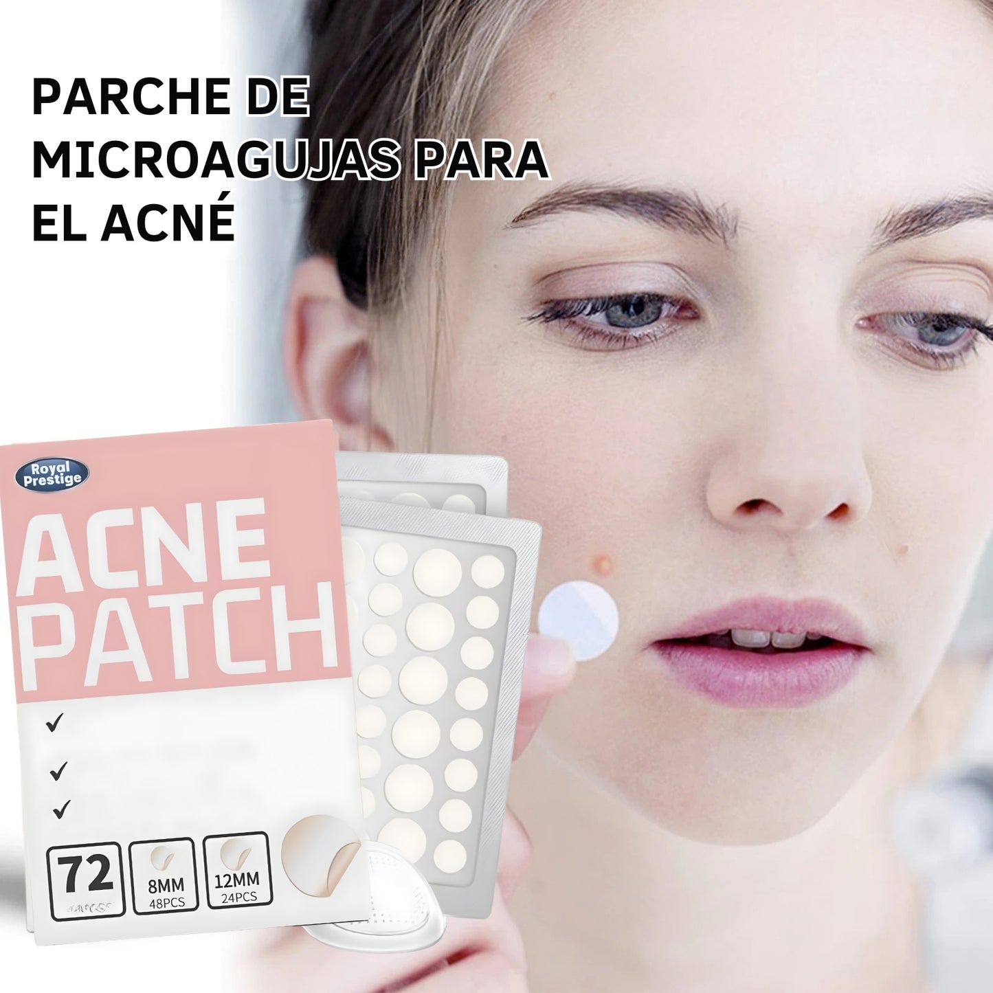 Parches para acné invisibles reparador de cicatrices