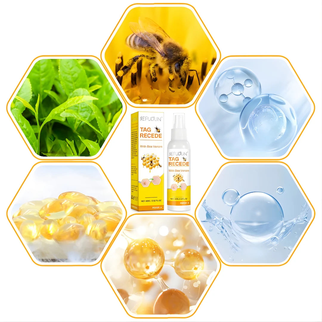 TAG RECEDE - VENENO DE ABEJA – Elimina las verrugas, detén producción de verrugas de forma natural y potente ORIGINAL