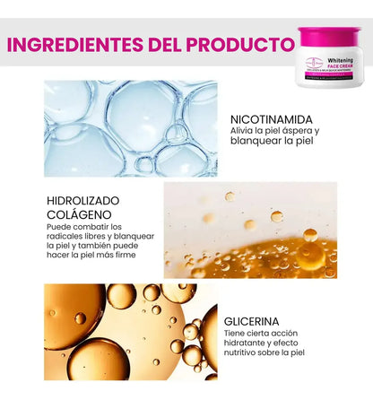 Crema Facial Aclaradora Remueve Manchas Oscura Aichun Beauty