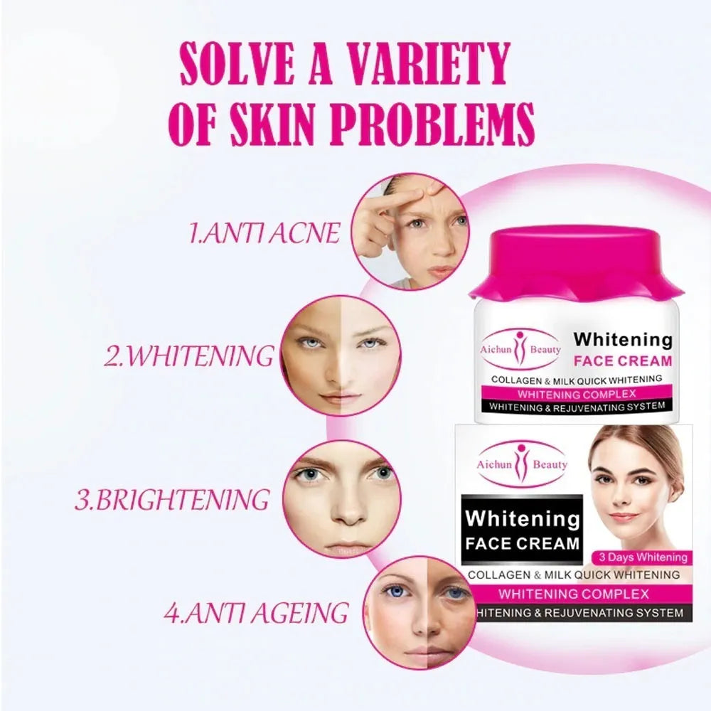 Crema Facial Aclaradora Remueve Manchas Oscura Aichun Beauty